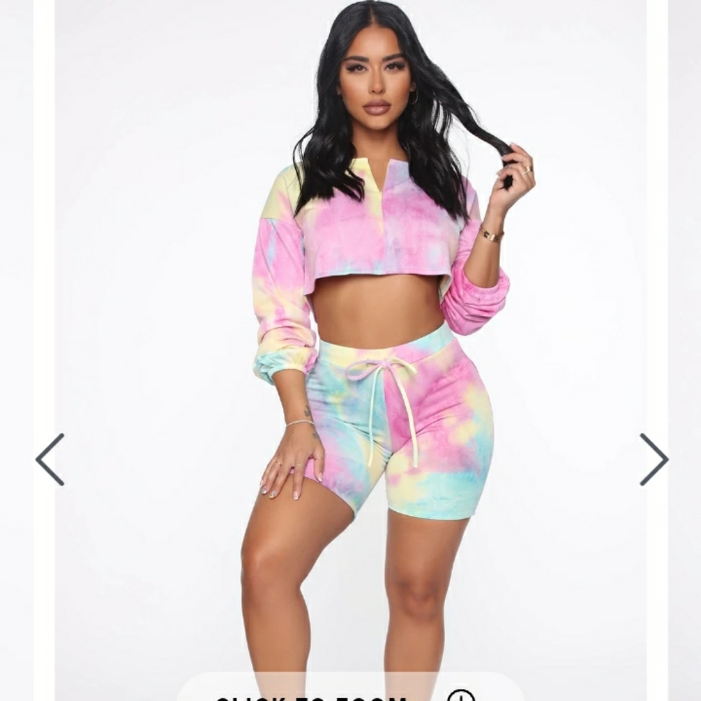 Fashion nova tie dye set